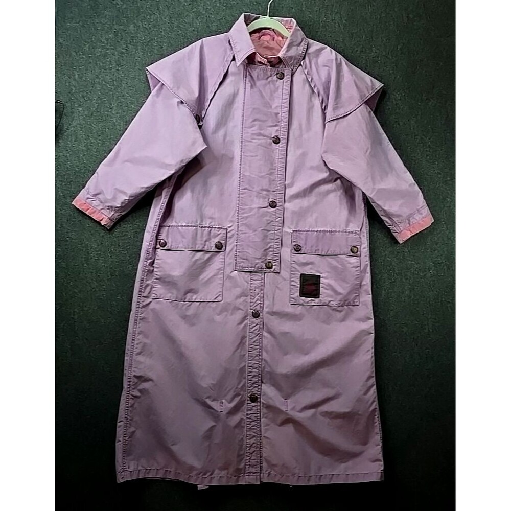 VTG Powderhorn Mountaineering Calvary Low Rider Duster Women Sz 10 Lavendar/Pink